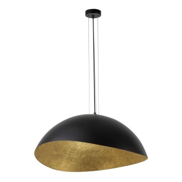 Deckenleuchte an Kabel SOLARIS 1xE27/60W/230V Ø 48 cm schwarz/gold