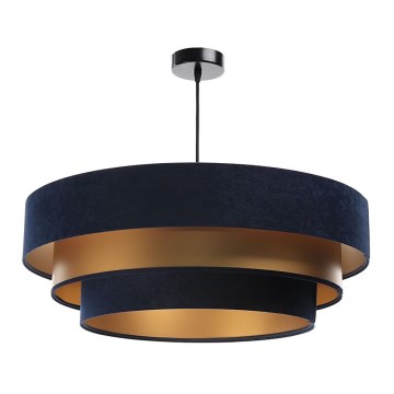 Deckenleuchte an Kabel TRINITI 1xE27/60W/230V blau/gold