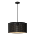 Deckenleuchte an Seil LOFT SHADE 1xE27/60W/230V Ø 40 cm schwarz/gold