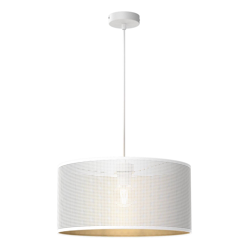 Deckenleuchte an Seil LOFT SHADE 1xE27/60W/230V Ø 40 cm weiß/gold