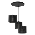 Deckenleuchte an Seil LOFT SHADE 3xE27/60W/230V schwarz