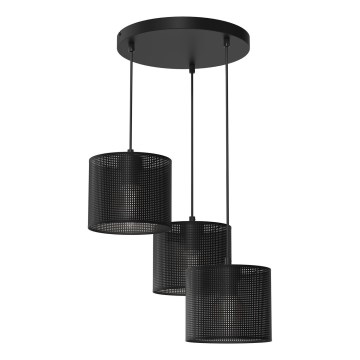 Deckenleuchte an Seil LOFT SHADE 3xE27/60W/230V schwarz