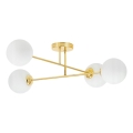 Deckenleuchte an Stange 4xE27/35W/230V d 70 cm golden