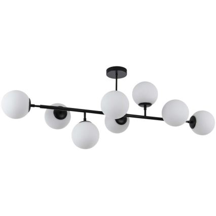 Deckenleuchte an Stange DORADO 8xE14/40W/230V schwarz