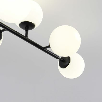 Deckenleuchte an Stange DORADO 8xE14/40W/230V schwarz