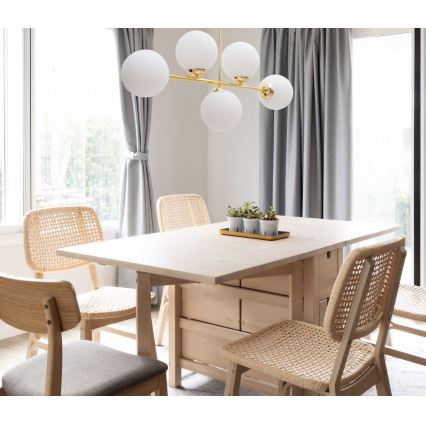 Deckenleuchte an Stange FIRA 5xE27/60W/230V golden