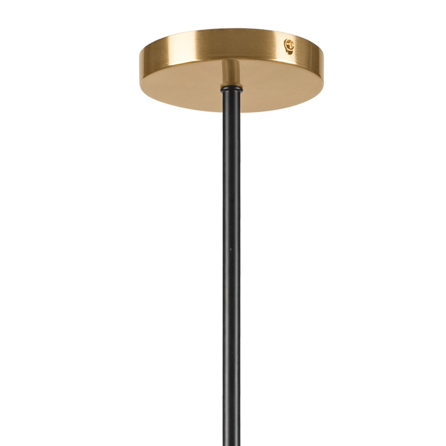Deckenleuchte an Stange LILOU 6xE14/5W/230V golden/schwarz/rauchig beige