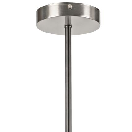 Deckenleuchte an Stange LILOU 6xE14/5W/230V matt Chrom/rauchig