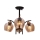 Deckenleuchte an Stange MERRA 3xE27/40W/230V schwarz/beige
