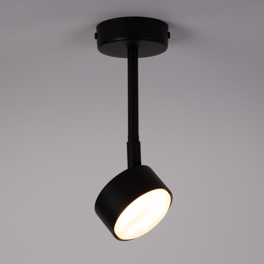 Deckenleuchte an Stange NEMO 1xGX53/12W/230V 24 cm schwarz