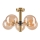Deckenleuchte an Stange ROLLO 5xG9/5W/230V golden/rauchig beige