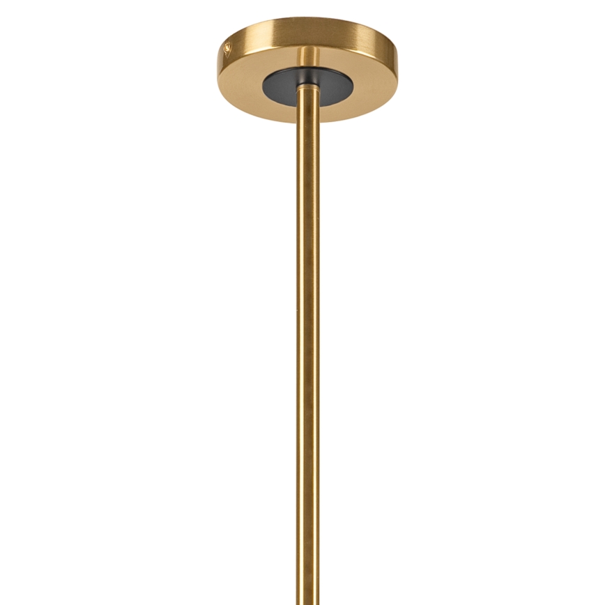 Deckenleuchte an Stange ROLLO 8xG9/5W/230V golden/rauchig beige