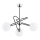 Deckenleuchte an Stange SAGITO 3xE14/10W/230V Chrom