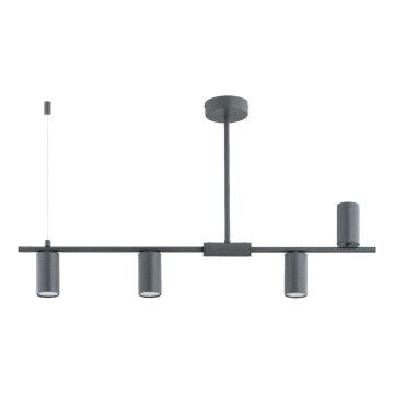 Deckenleuchte an Stange URANOS 4xGU10/10W/230V grau