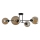Deckenleuchte an Stange VASCO 4xE27/60W/230V schwarz/rauchig beige