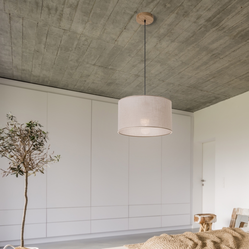 Deckenleuchte an Kabel ANTONIO 1xE27/60W/230V Eiche