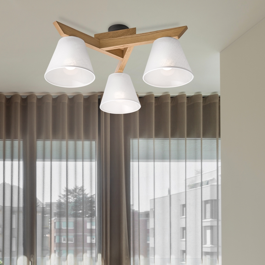 Deckenleuchte ANTONIO 3xE14/40W/230V Eiche