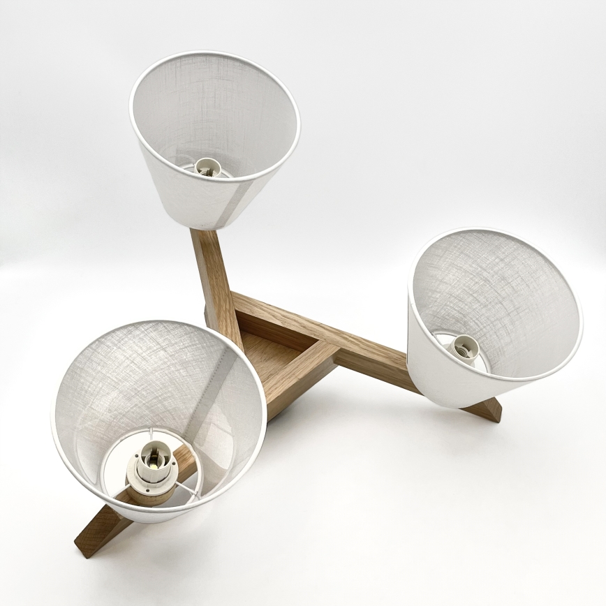 Deckenleuchte ANTONIO 3xE14/40W/230V Eiche