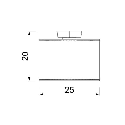 Deckenleuchte ARDEN 1xE27/15W/230V Ø 25 cm grün