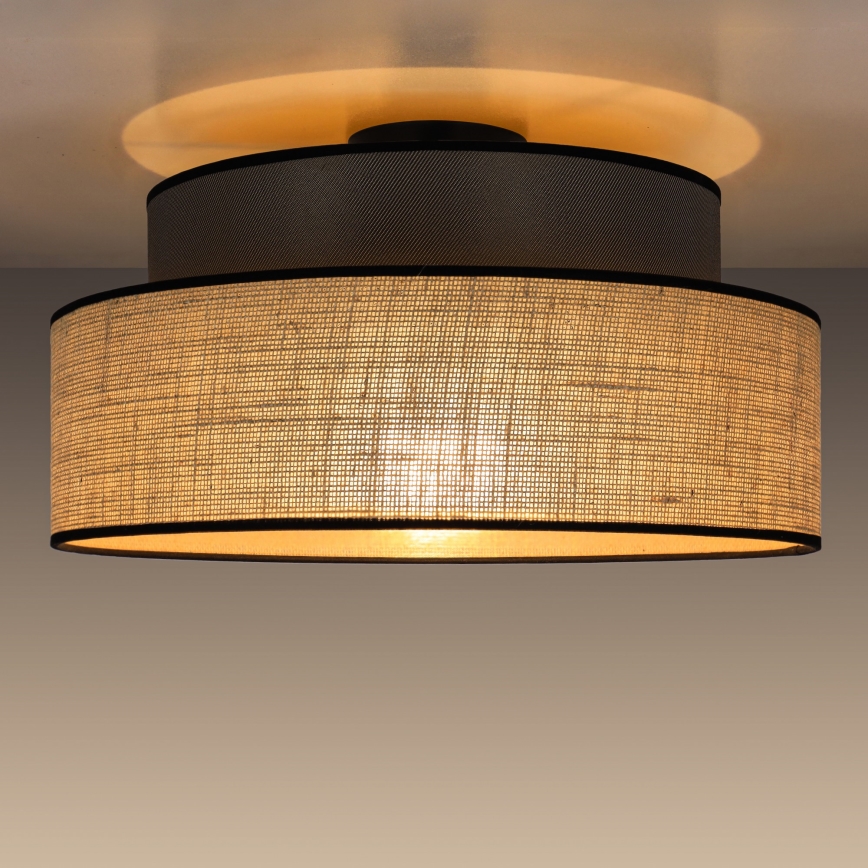 Deckenleuchte BOHO 1xE27/60W/230V braun/beige