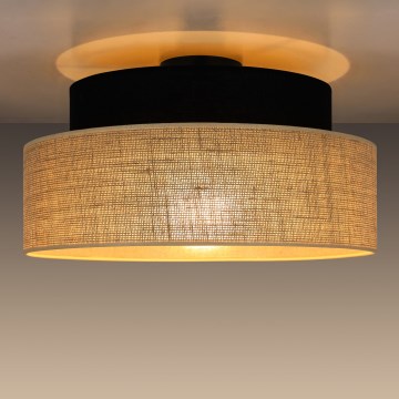 Deckenleuchte BOHO 1xE27/60W/230V schwarz/beige