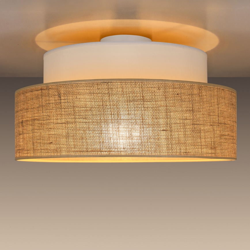 Deckenleuchte BOHO 1xE27/60W/230V weiß/beige