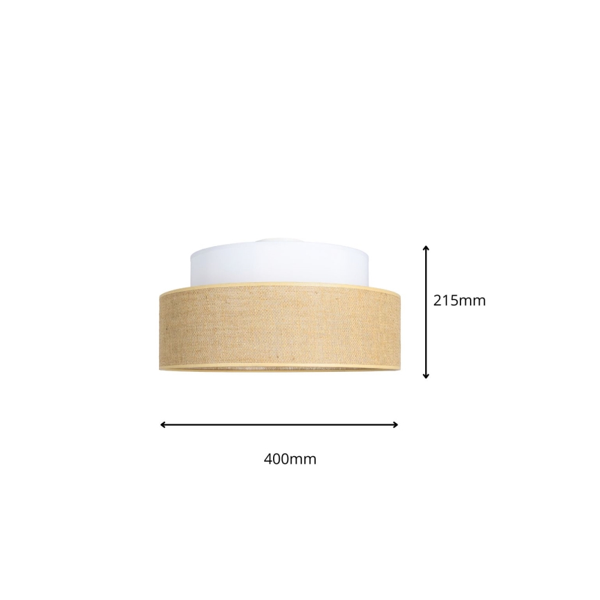Deckenleuchte BOHO 1xE27/60W/230V weiß/beige