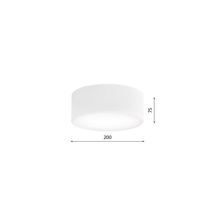 Deckenleuchte CLEO 1xE27/24W/230V Durchschn. 20 cm weiß