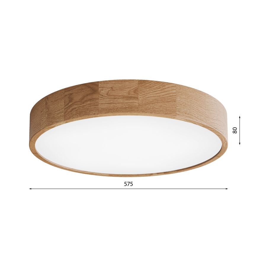 Deckenleuchte CLEO 5xE27/24W/230V d 57,5 cm Eiche