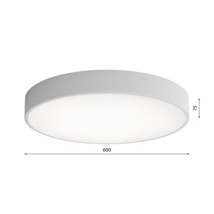 Deckenleuchte CLEO 5xE27/24W/230V d. 60 cm grau