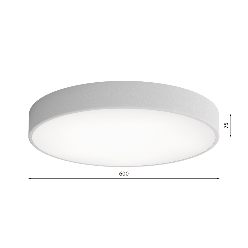 Deckenleuchte CLEO 5xE27/24W/230V d. 60 cm grau