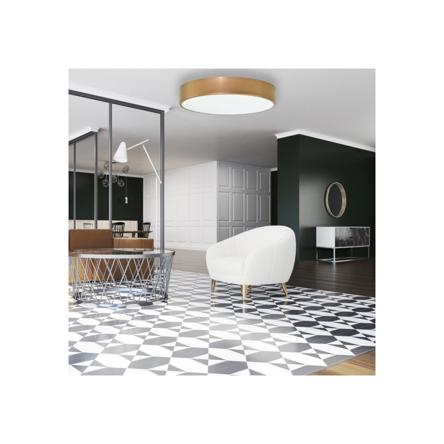 Deckenleuchte CLEO 6xE27/24W/230V d. 78 cm gold