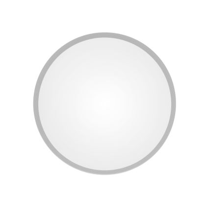 Deckenleuchte CLEO für Badezimmer mit Sensor, 2xE27/24W/230V, Ø 30 cm, grau, IP54
