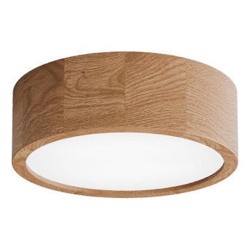 Deckenleuchte CLEO mit Sensor, 2xE27/24W/230V, Ø 27,5 cm, Eiche