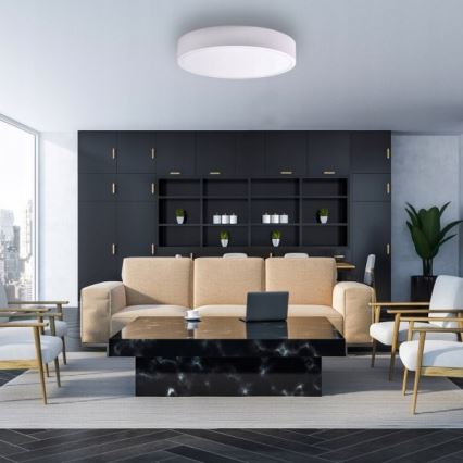 Deckenleuchte CLEO mit Bewegungs- und Dämmerungssensor 5xE27/24W/230V Ø 60 cm weiß