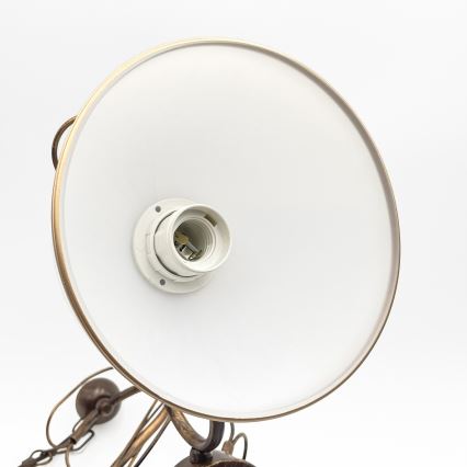 Deckenleuchte COBRA mit Stab, 3xE27/60W/230V, Bronze/Patina