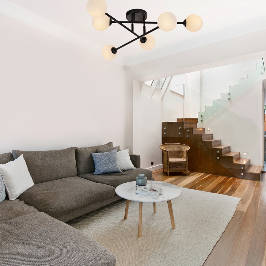 Deckenleuchte DORADO 6xG9/28W/230V schwarz