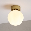Deckenleuchte ELIAS 1xE14/5W/230V Ø 13 cm gold/weiß