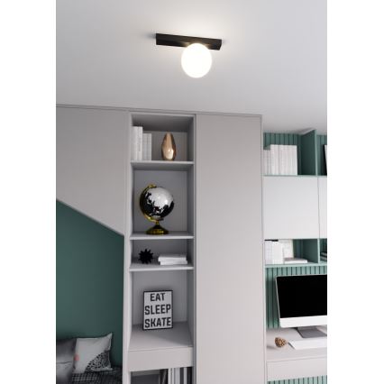 Deckenleuchte FIT 1xE14/10W/230V schwarz/weiß