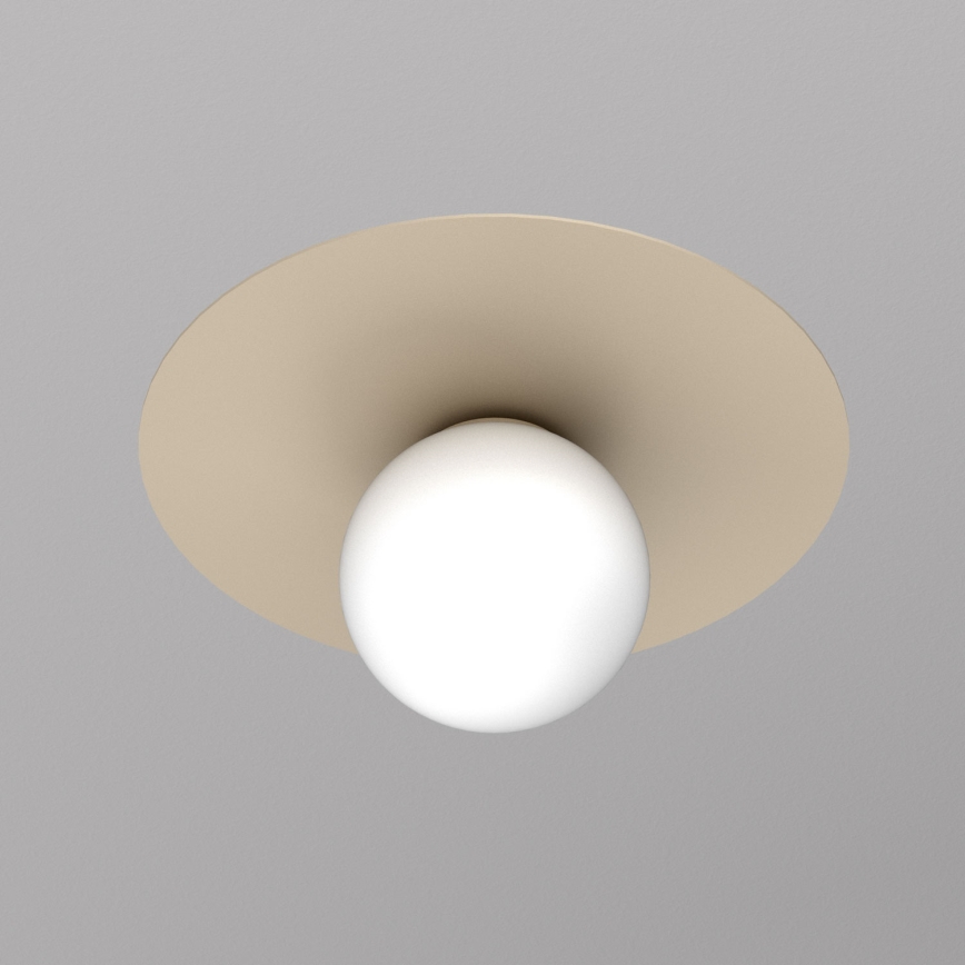 Deckenleuchte FLAT 1xE27/15W/230V Ø 35 cm beige