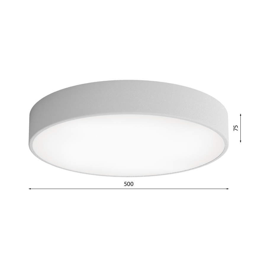 Deckenleuchte für Badezimmer CLEO 4xE27/24W/230V d 50 cm grau IP54