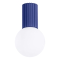 Deckenleuchte für Badezimmer HALO 1xG9/8W/230V d 12 cm IP44 blau