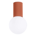 Deckenleuchte für Badezimmer HALO 1xG9/8W/230V d 12 cm IP44 orange
