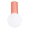 Deckenleuchte für Badezimmer HALO 1xG9/8W/230V d 12 cm IP44 rosa