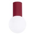 Deckenleuchte für Badezimmer HALO 1xG9/8W/230V d 12 cm IP44 rot