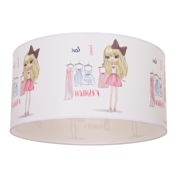 Deckenleuchte für Kinder GIRLS VIBES 1xE27/60W/230V Ø 40 cm Ich liebe Mode