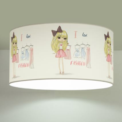 Deckenleuchte für Kinder GIRLS VIBES 1xE27/60W/230V Ø 40 cm Ich liebe Mode