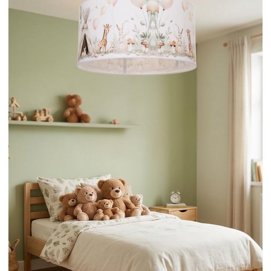 Deckenleuchte für Kinderzimmer KIDS ROOM 1x E27/60W/230V, Ø 40 cm, Tiermotive