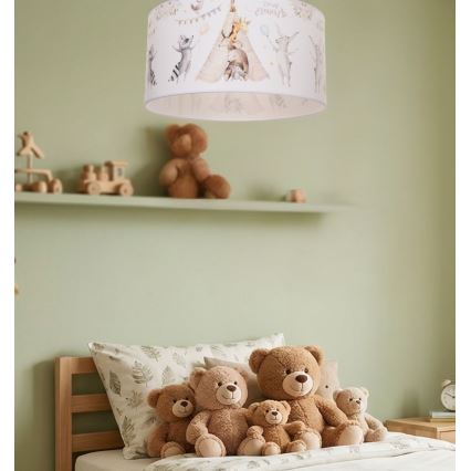 Deckenleuchte für Kinderzimmer KIDS ROOM 1xE27/60W/230V Ø 40 cm, Tiermotive