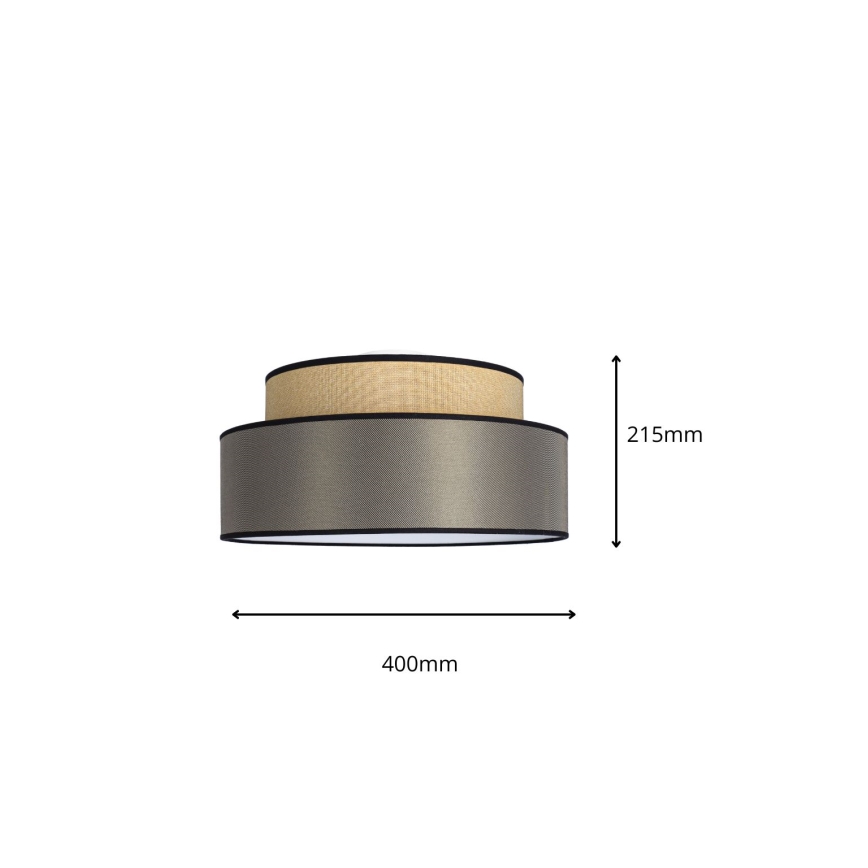 Deckenleuchte GRACE 1xE27/60W/230V beige/braun